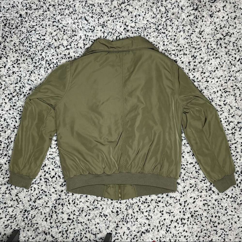 ASOS Olive Bomber Jacket - Picture 4 of 8